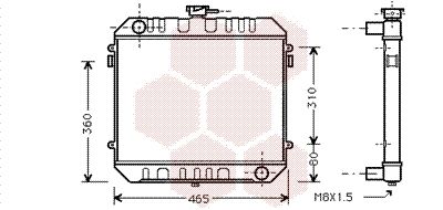 VAN WEZEL Radiators, Motora dzesēšanas sistēma 37002027